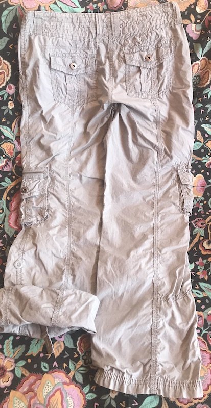 Street One Cargo Sommerhose, Gr. 40, hellgrau