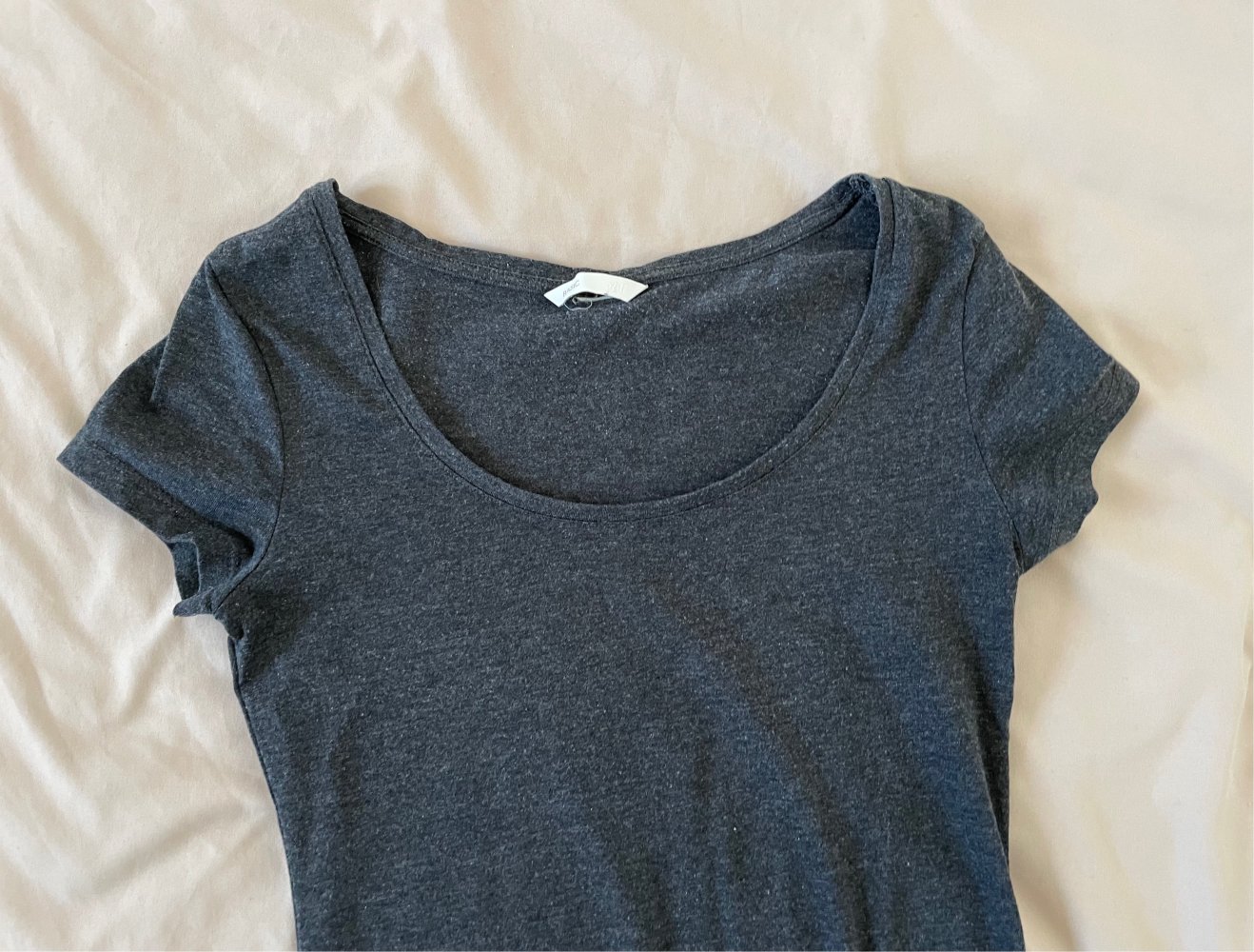 Basic Kleid Grau H&M