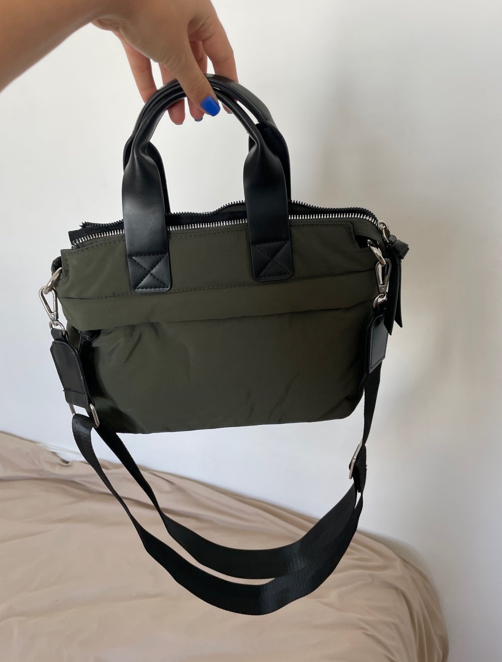 Hübsche Kaki-Grün Handtasche