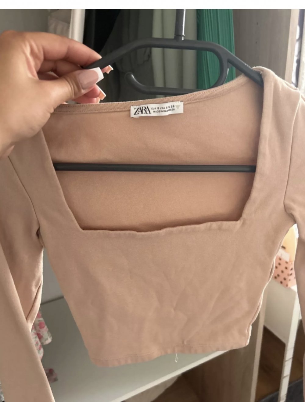 beige zara top