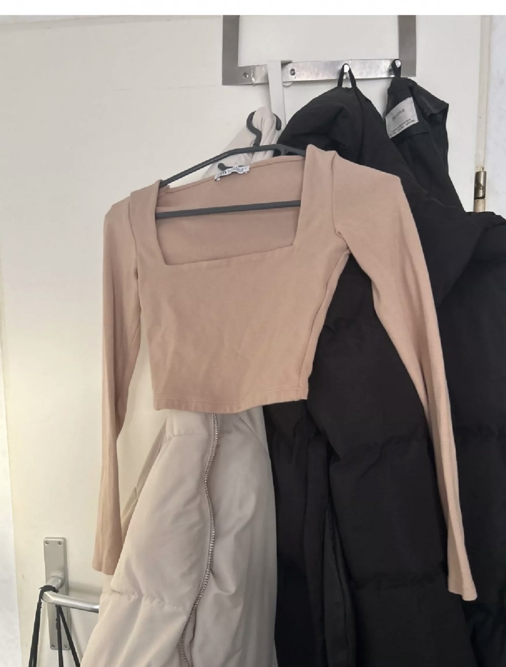 beige zara top