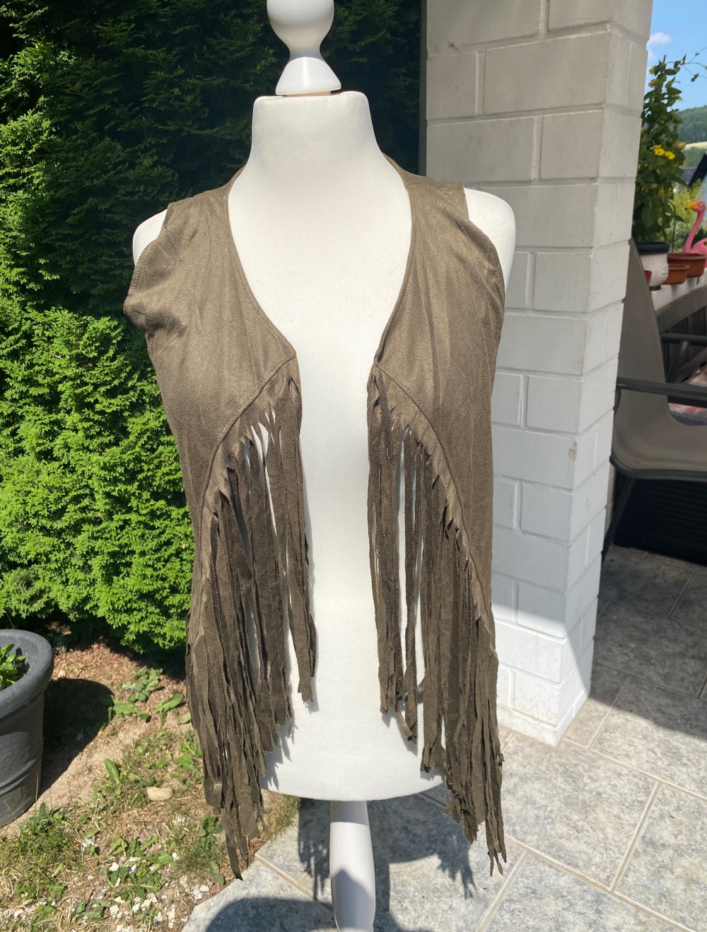 Hippie- Fransenjacke, leicht, 42