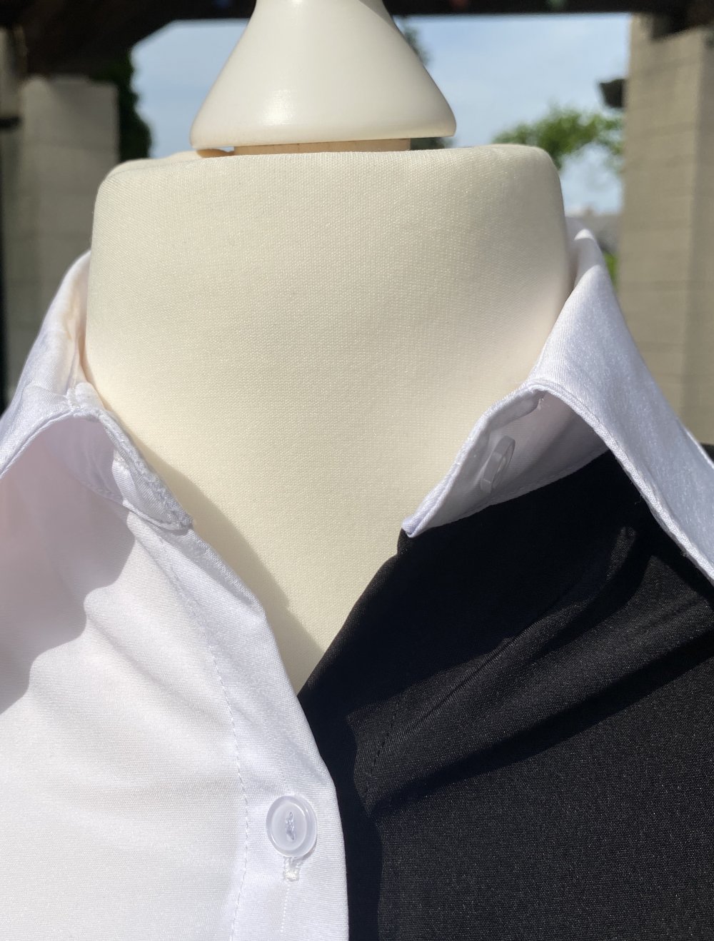 Schicke schwarz/ weiß Bluse, 40