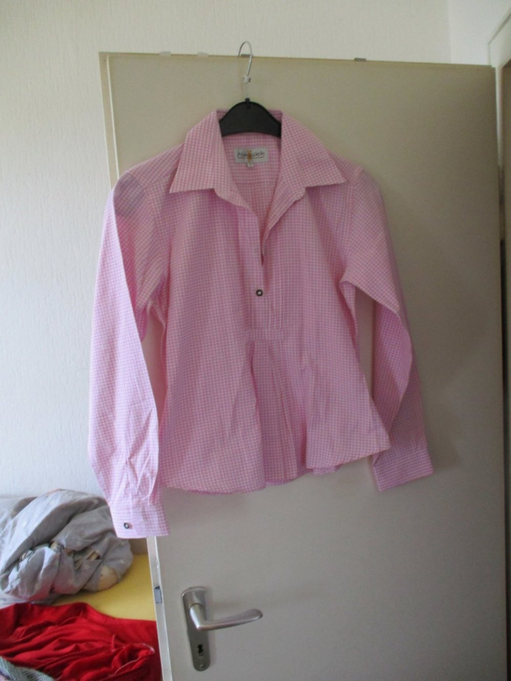 Trachtenbluse rosa/weiß