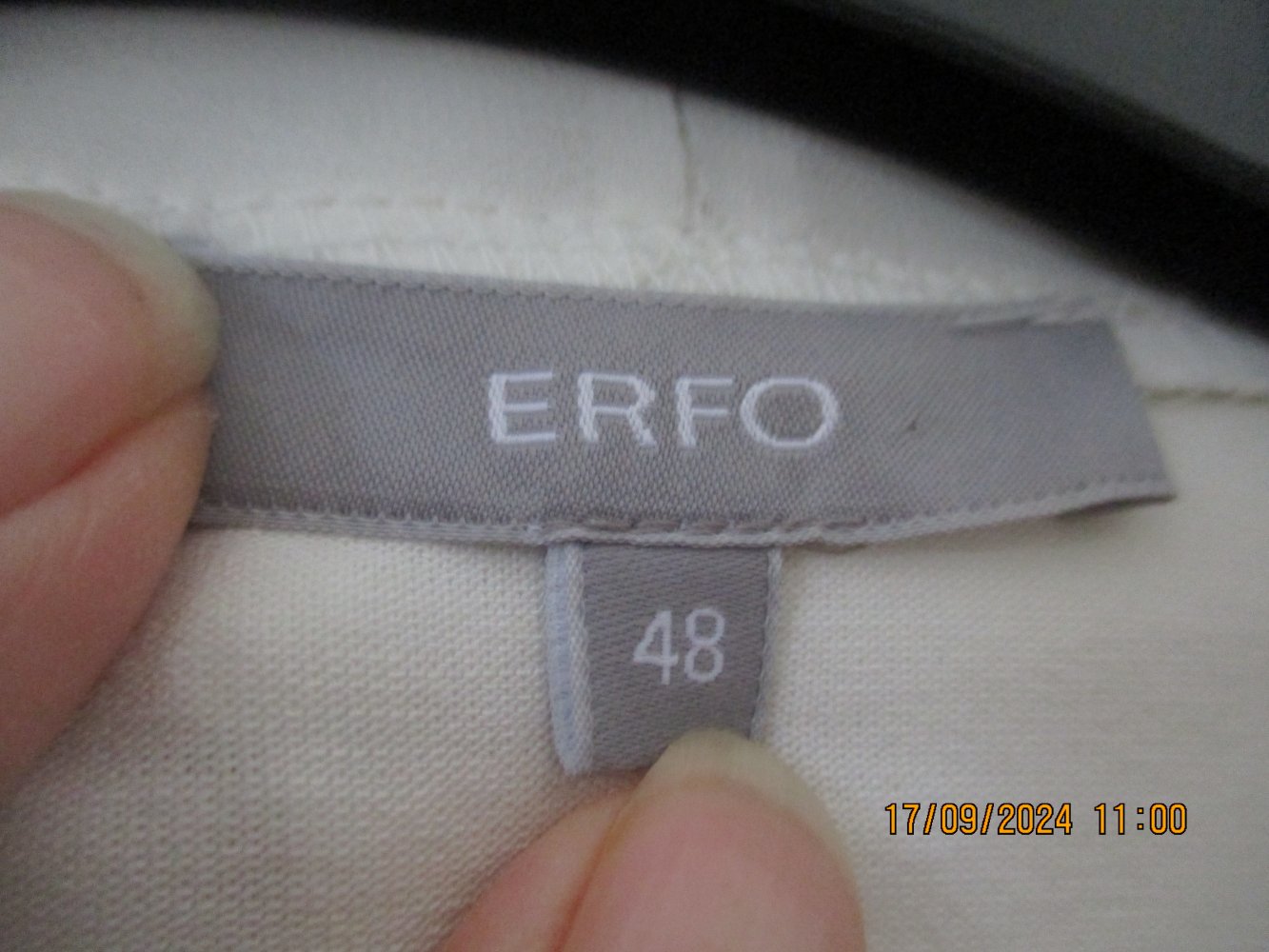Bluse und Top in Einem Größe 48 creme