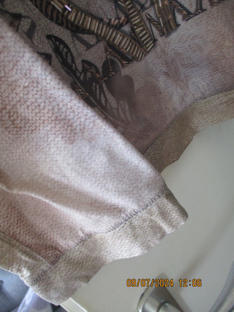Shirt mit Bündchen & 3/4 Atm Größe 46