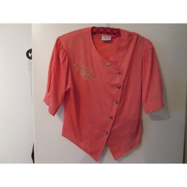 orange Vintage-Bluse