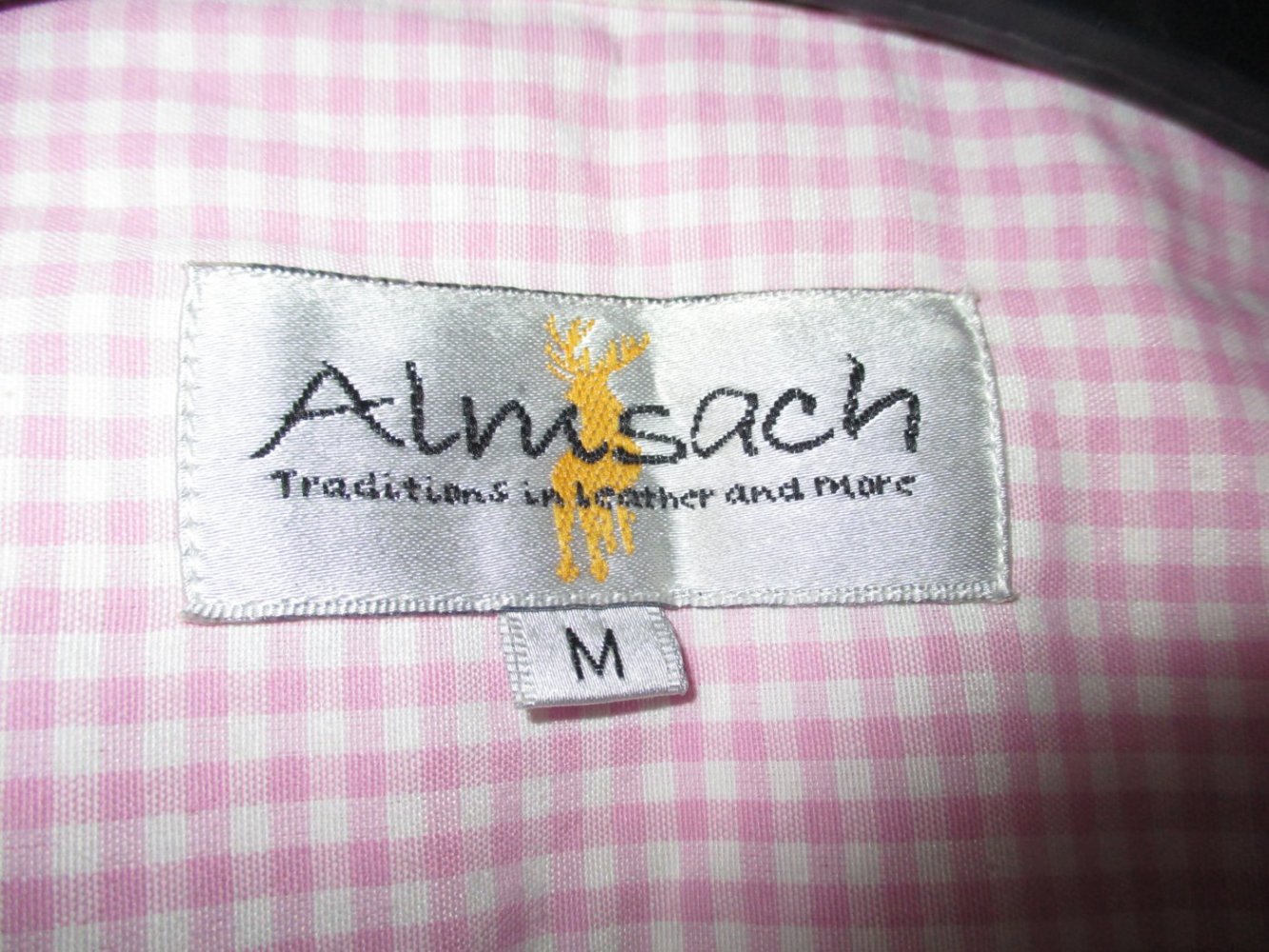 Trachtenbluse rosa/weiß