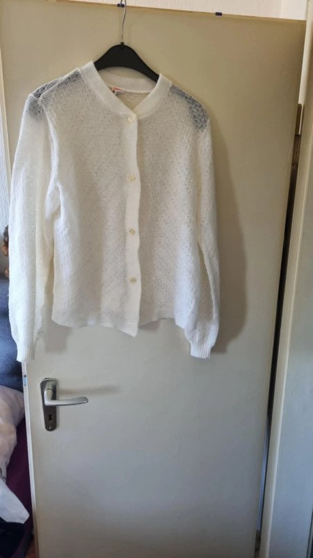 Vintage-Cardigan creme Größe 42