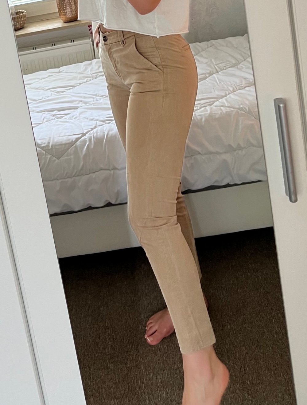 Braune Stoffhose