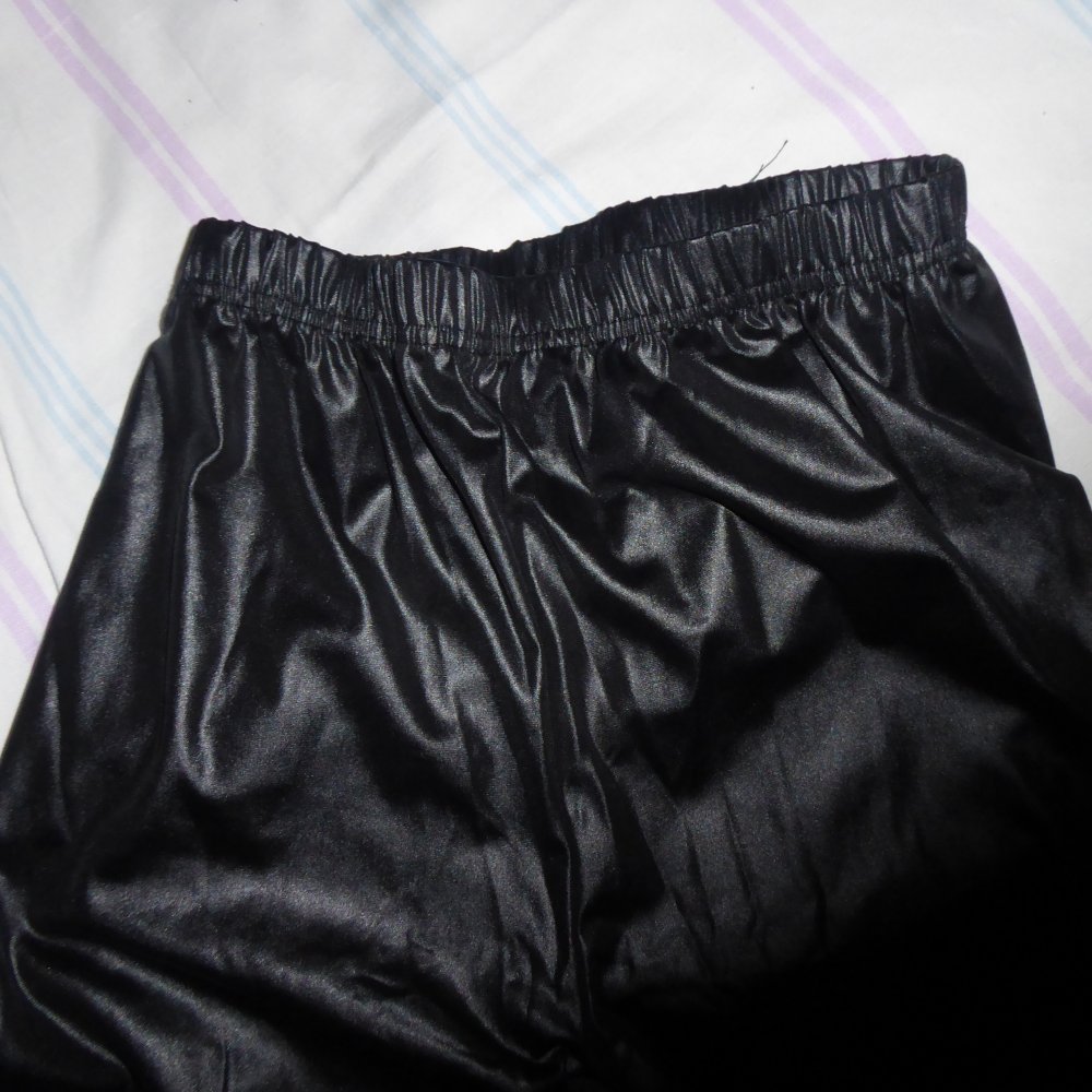 Leggings NEU Lederoptik schwarz XL 40 42 Legins Hose