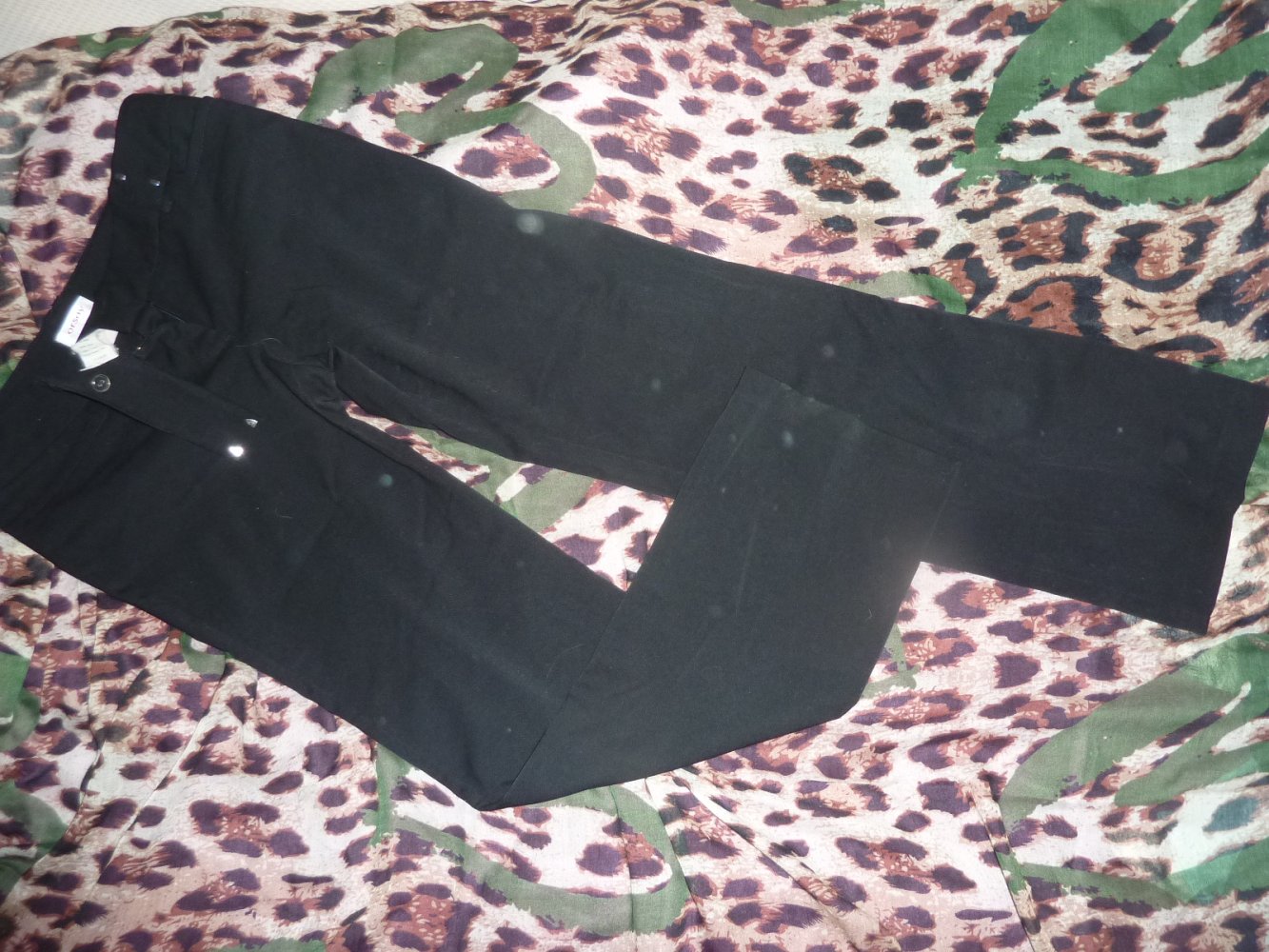 Damen Hose lang S 36 wie 38 Orsay schwarz Stoffhose Anzughose mit Viskose