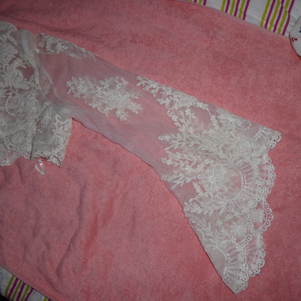Braut Bolero 46 XL NEU 159 € creme Hochzeit Bolerojacke Spitze hochwertig