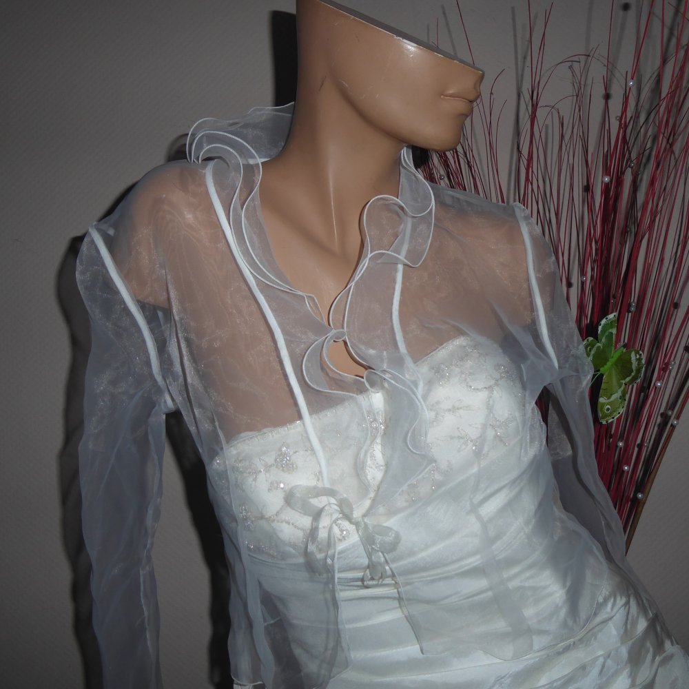 Brautjacke 38 S M NEU creme NP 129 € kein Bolero zum Brautkleid Standesamtkleid Coctailkleid