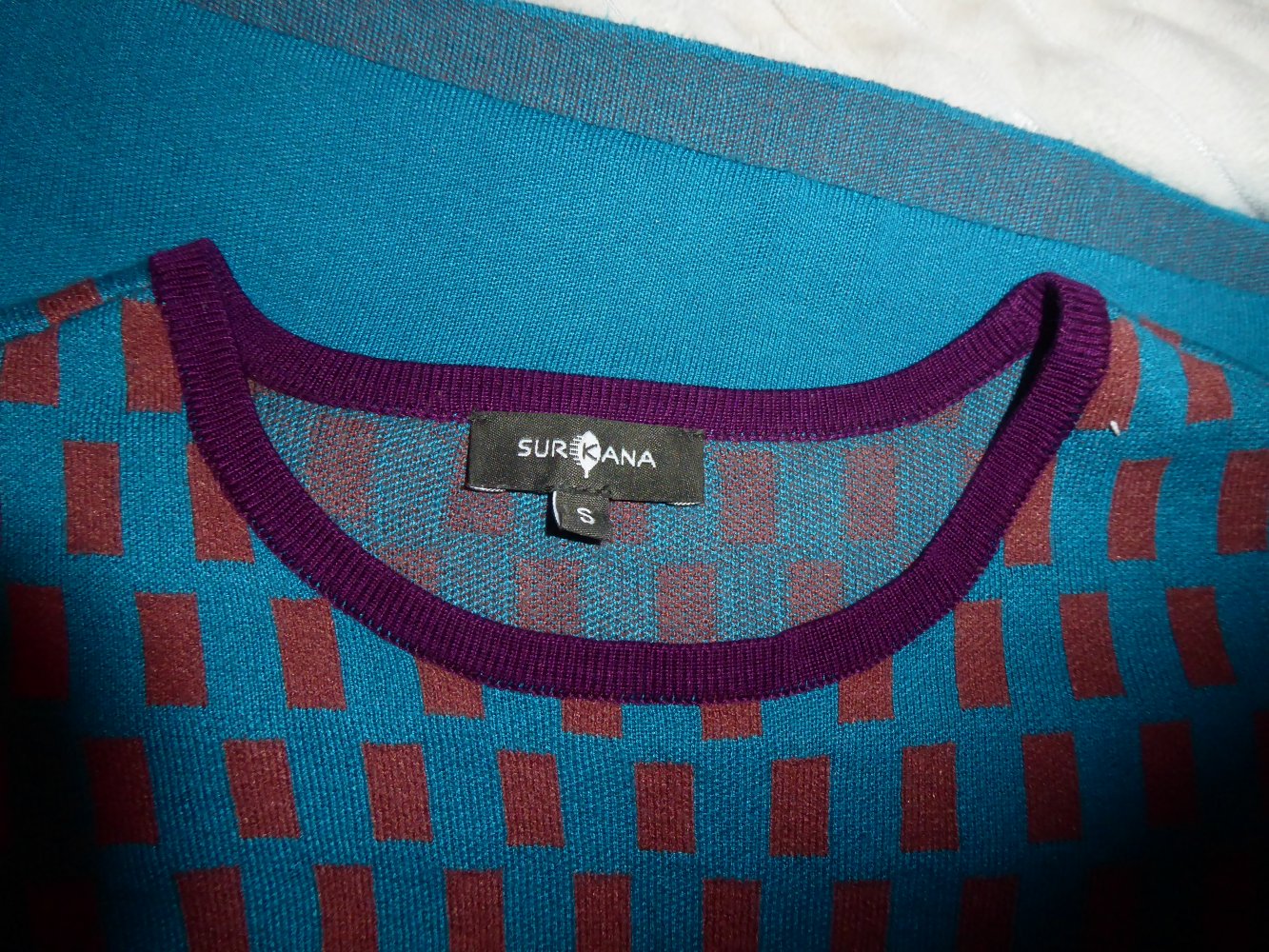 Damen Pullover Surkana S wie M 38 40 mint lila Pulli KEIN SWeatshirt mit Viskose