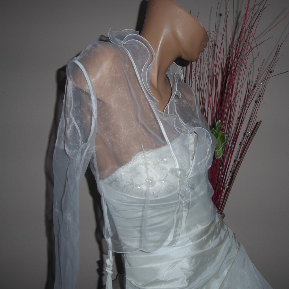Brautjacke 38 S M NEU creme NP 129 € kein Bolero zum Brautkleid Standesamtkleid Coctailkleid