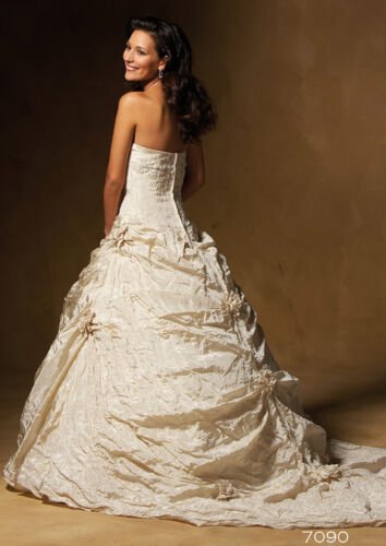 Brautkleid NEU 36 LUXUAR Fashion Crash grau Hochzeitskleid Ballrobe NP 1190€ Ballkleid Abendkleid