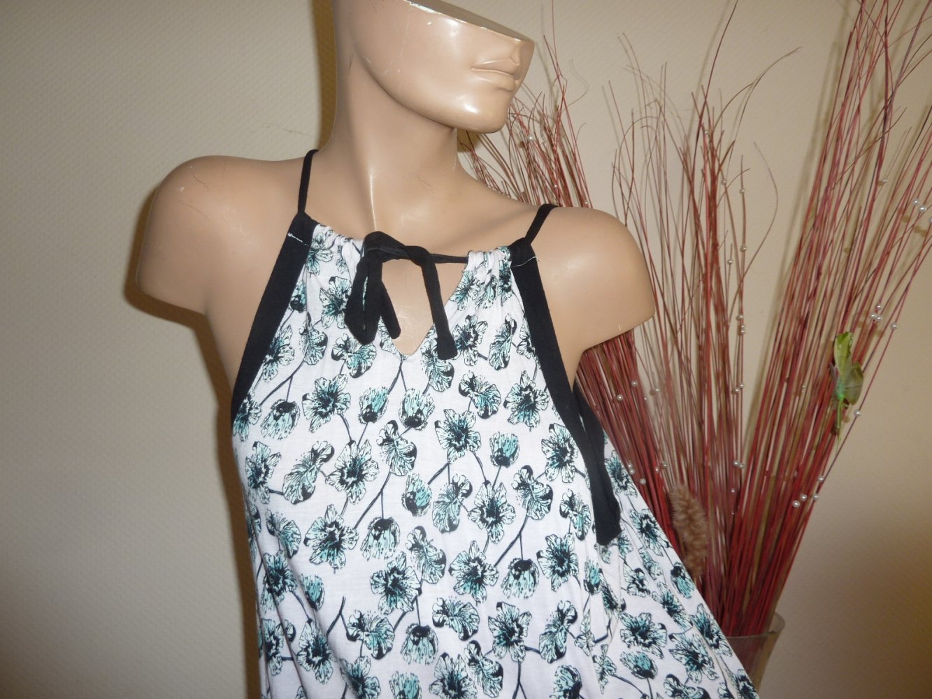 Kleid NEUwertig L 40 42 Sommerkleid Kofferkleid Strandkleid Viskose