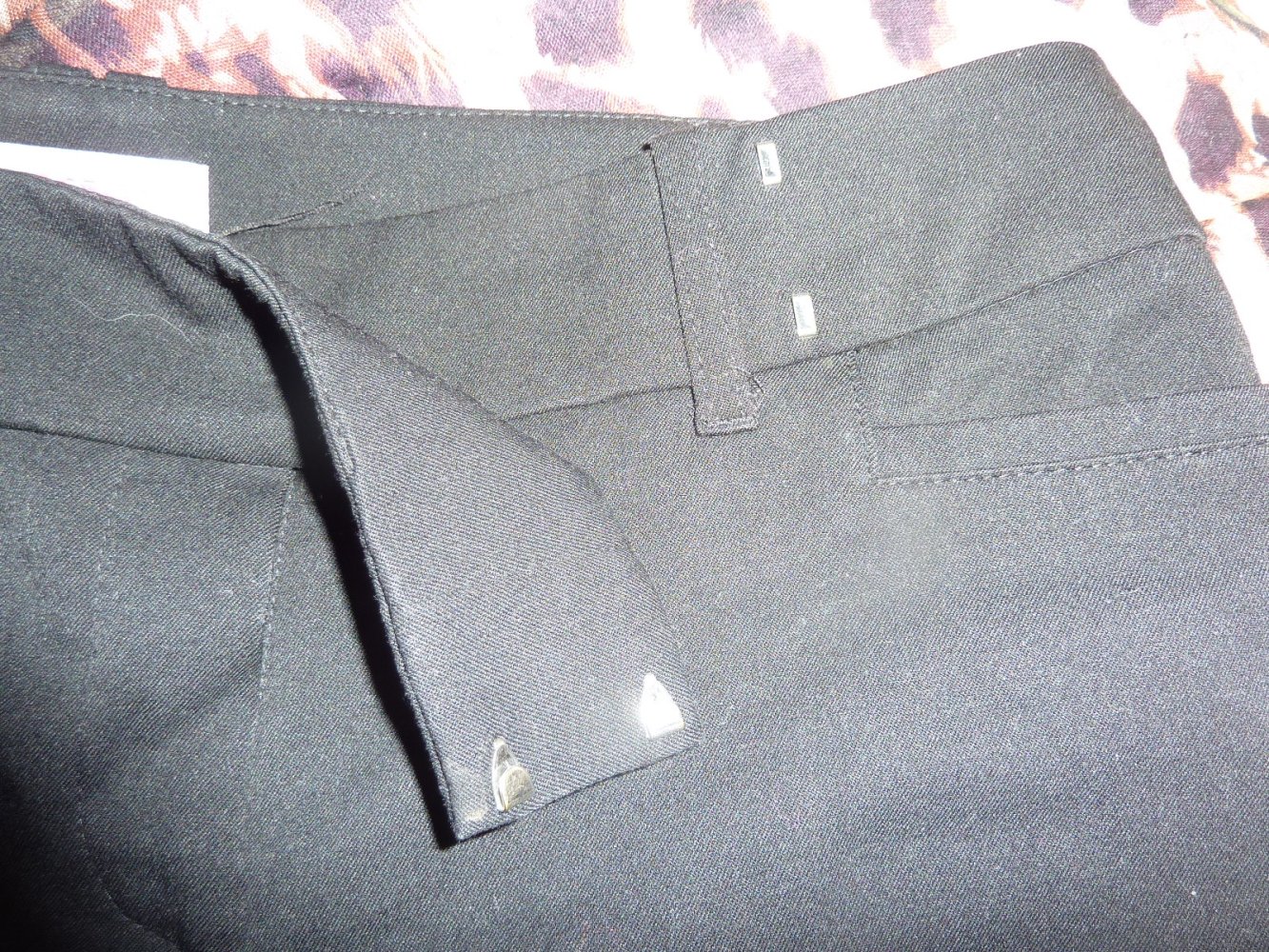 Damen Hose lang S 36 wie 38 Orsay schwarz Stoffhose Anzughose mit Viskose