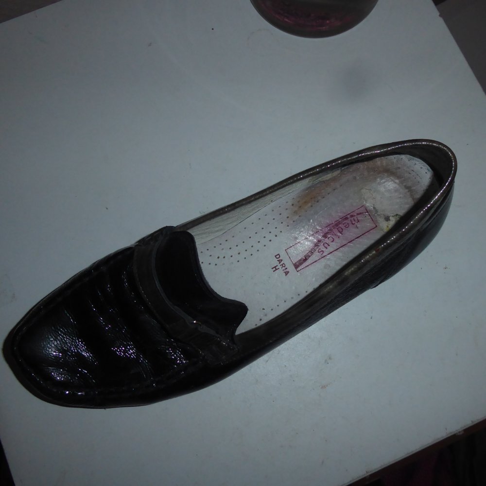 Damen Schuhe Medicus Leder 42 WEite H Slipper Loafer Halbschuhe 