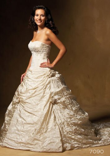 Brautkleid NEU 36 LUXUAR Fashion Crash grau Hochzeitskleid Ballrobe NP 1190€ Ballkleid Abendkleid