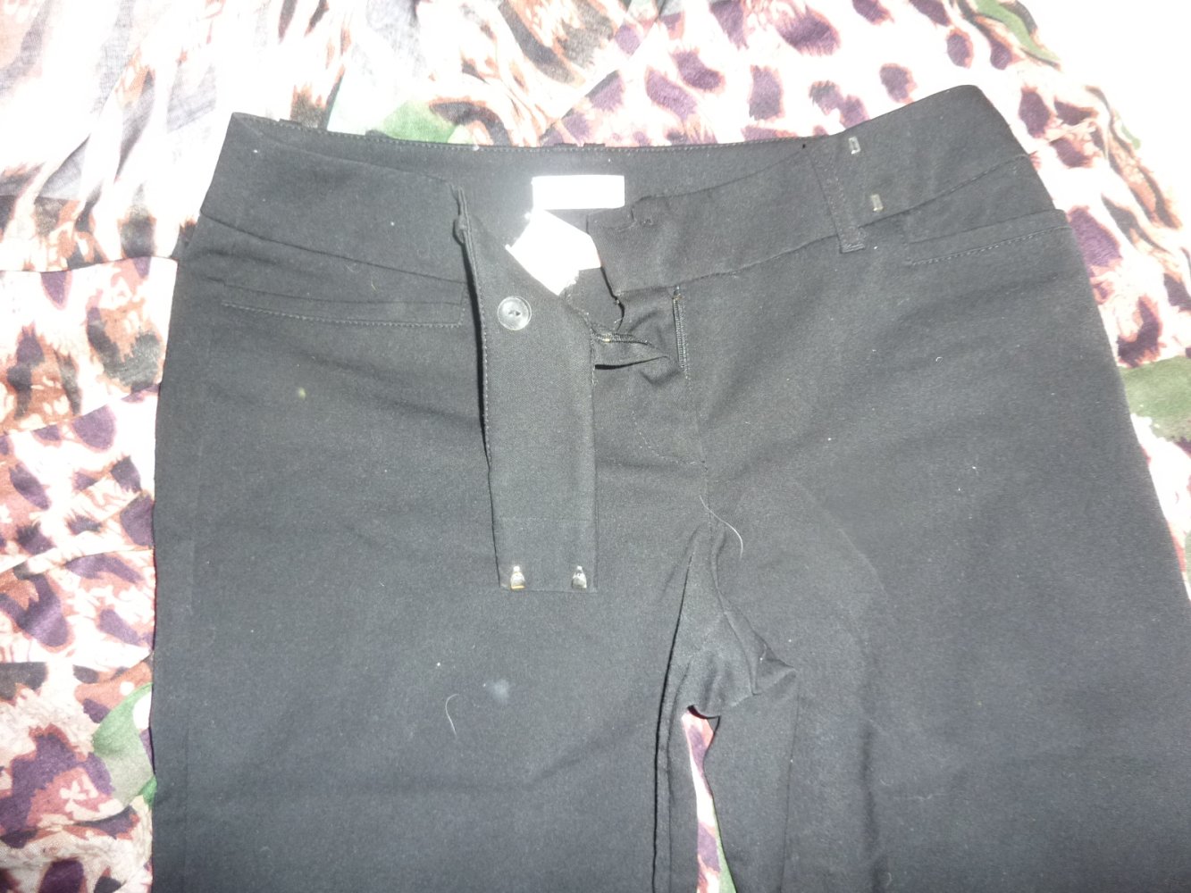 Damen Hose lang S 36 wie 38 Orsay schwarz Stoffhose Anzughose mit Viskose