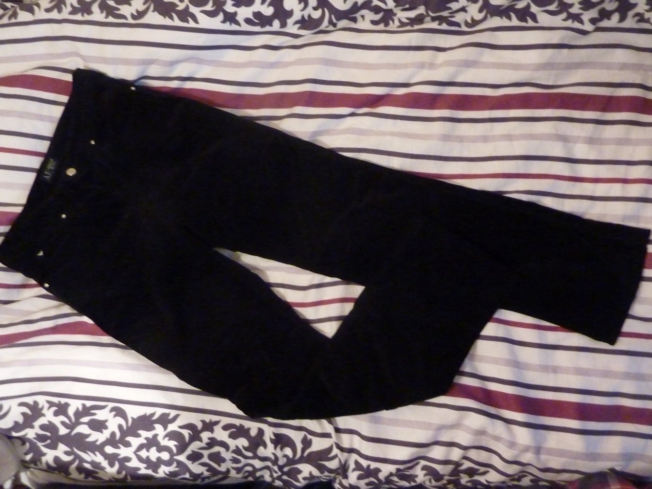 Damen Armani Cordhose Hose 38 S schwarz NEUwertig Baumwolle