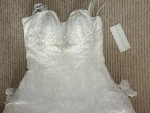 Brautkleid NEU 36 LUXUAR Fashion Crash grau Hochzeitskleid Ballrobe NP 1190€ Ballkleid Abendkleid