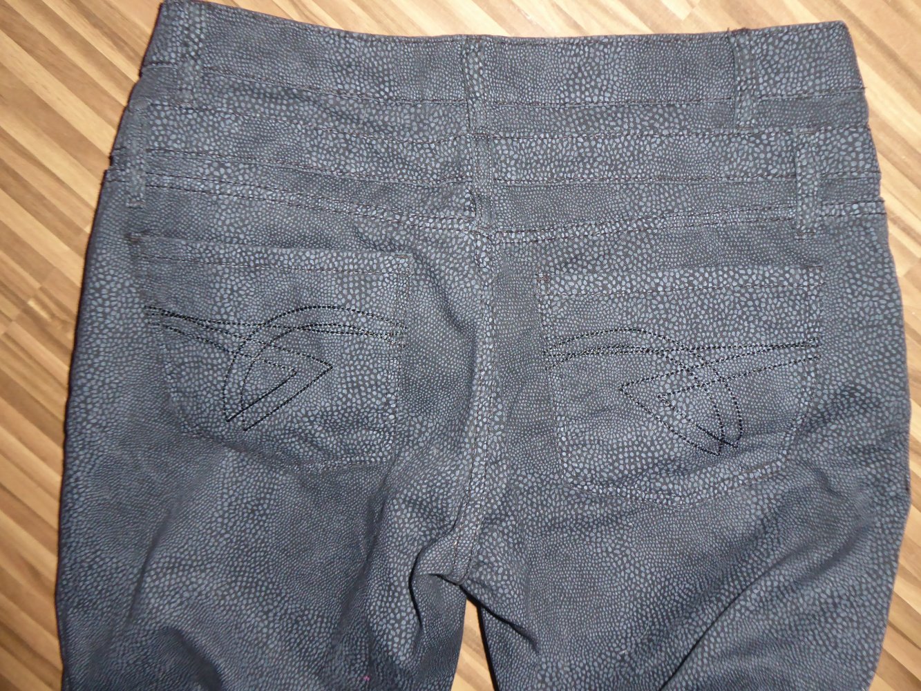 Damen Zweiteiler Weste Hose Gr. 40 42 L M schwarz anthrazit 7/8 Bermuda Combi