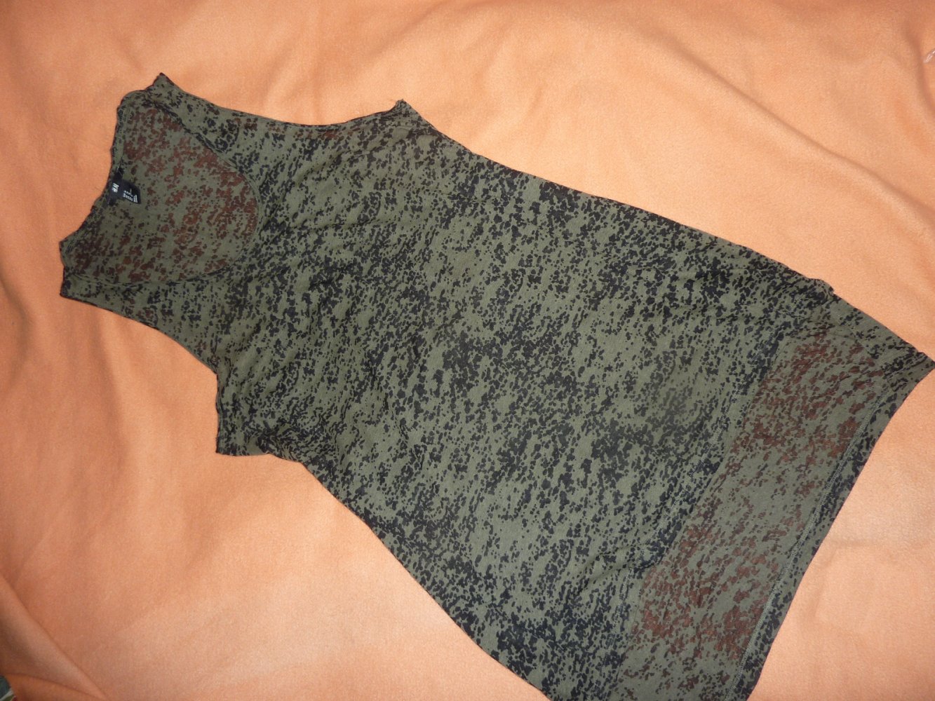 Damen TOP M 40 Sommertop khaki oliv schwarz Minikleid H und M Longtop Tunika Hängerchen Minikleid