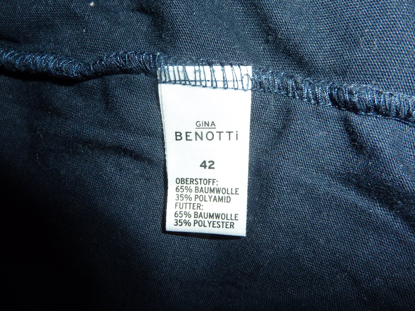 Damen Jacke Blouson 40 42 blau Gina Benotti mit Baumwolle