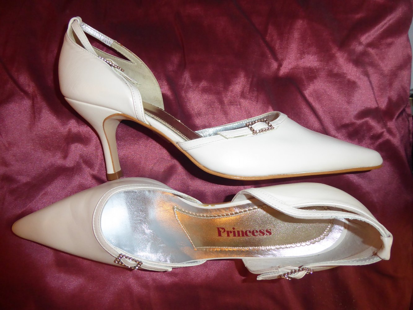 Damen Schuhe Brautschuhe NEU 39 LEDER Hochzeitsschuhe ivory Pumps creme beige NP 139 €