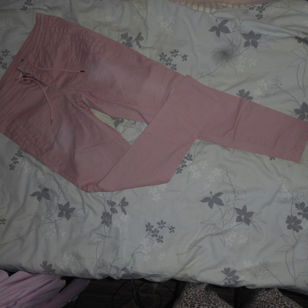 Damen Hose Röhre neuwertig 40 M evtl 42 rosa Rainbow Baumwolle Sommerhose keine Jeans