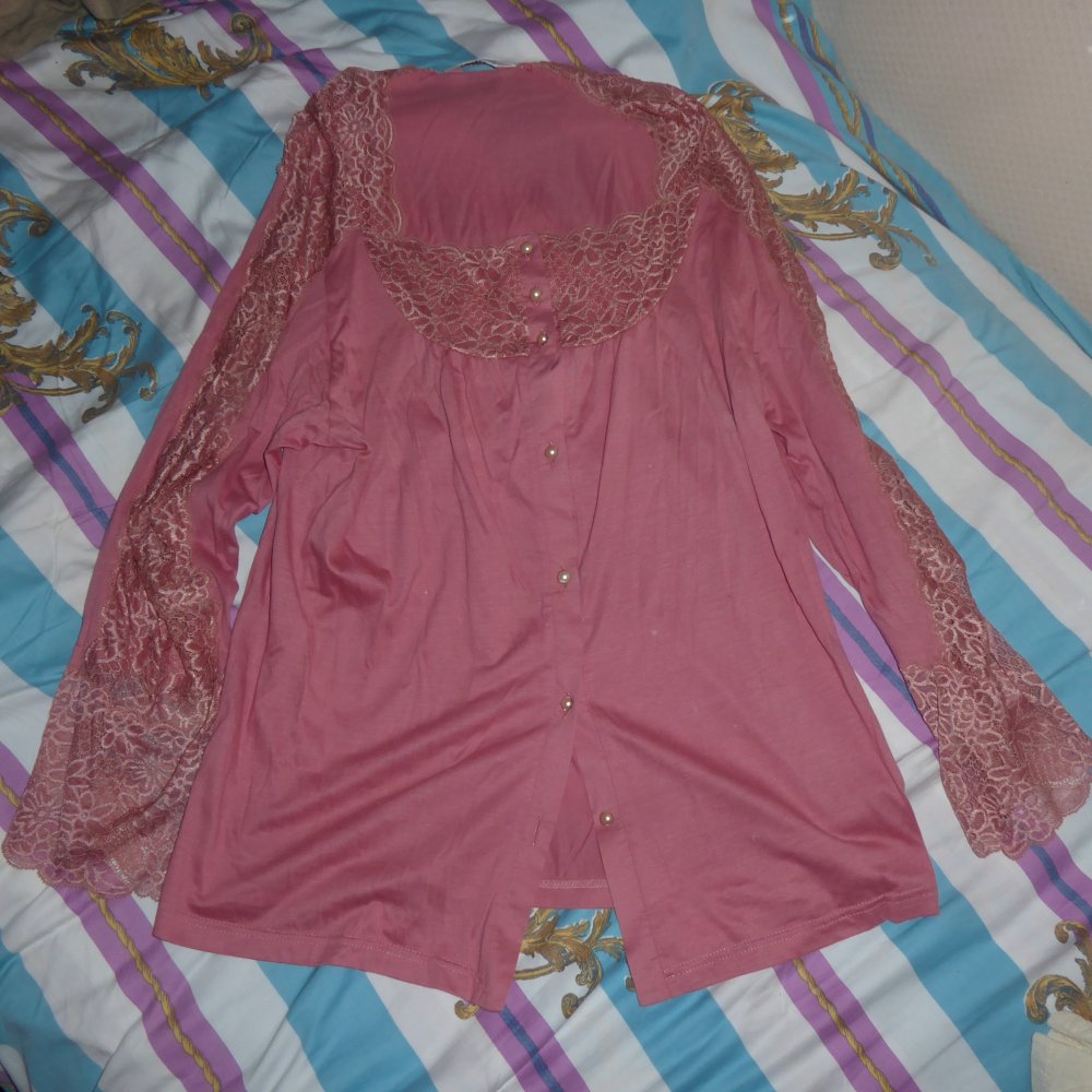 Damen Pyjama 38 wie 40 Schlafanzug Garnitur Schlafhemd Schlafhose NAchtwäsche Charmor NP 119