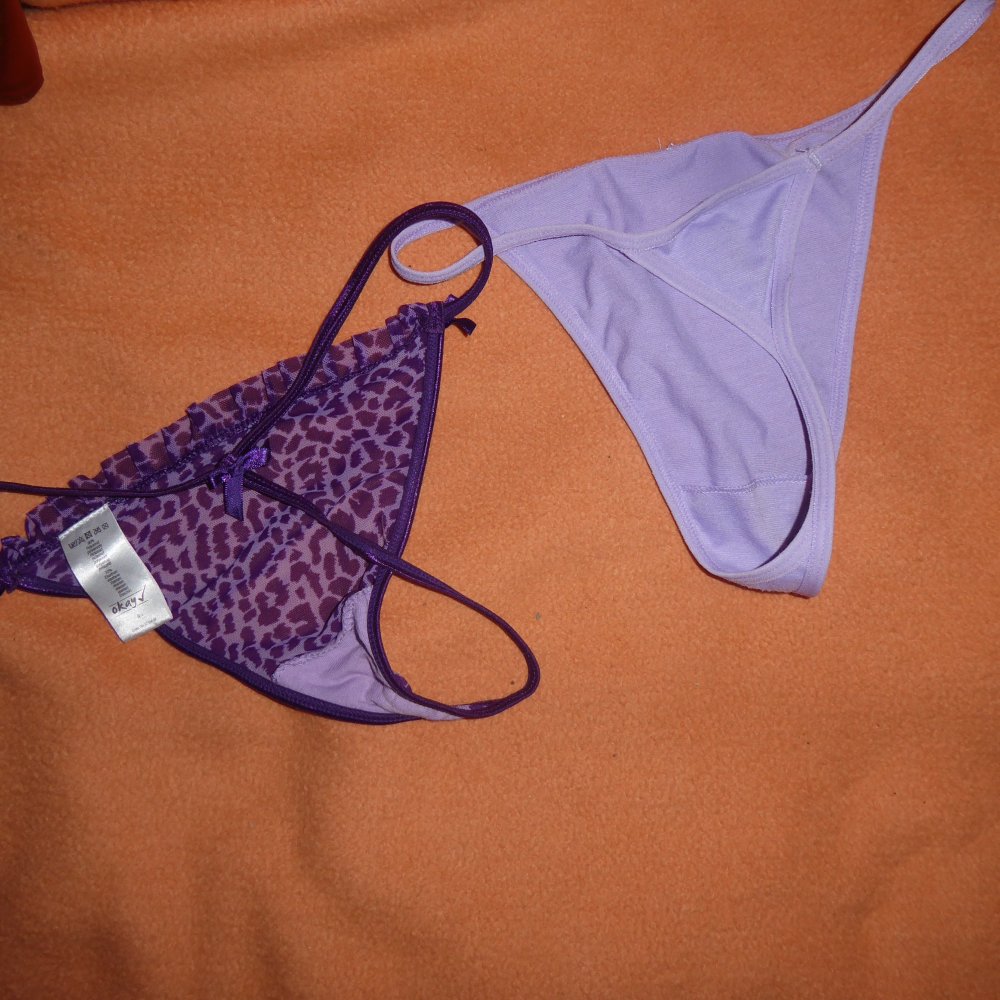 Damen String Tanga Gr. L 42 lila flieder neuwertig 