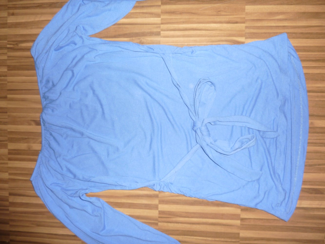 Umstandsshirt Gr. S 38 blau Schwangerschaftsshirt GINA Shirt Carmenshirt Tunika