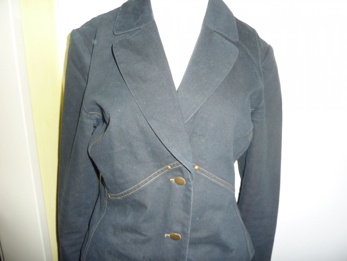 Damen Kostüm Gr. 40 M Jeans Optik Blazer Maxirock Jacke Zweiteiler Combi NP129 €