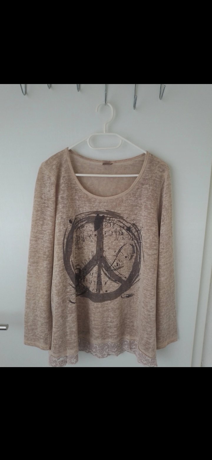 Langarmshirt Peace Liberty