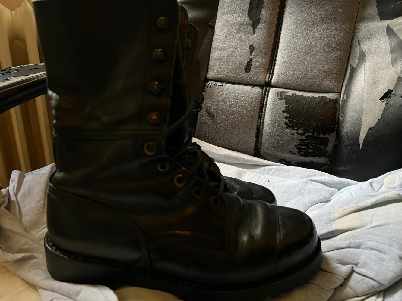 Bundesheer Feldschuh leicht / Austrian Paratrooper Boots / Combat Boots / vintage Stiefel gr. 42