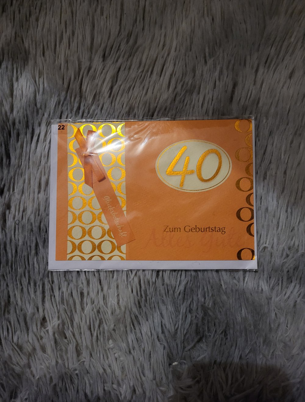 Geburtstagskarte zum 40. Geburtstag