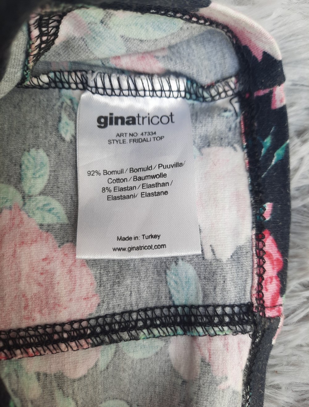 Croptop mit Blumenmuster