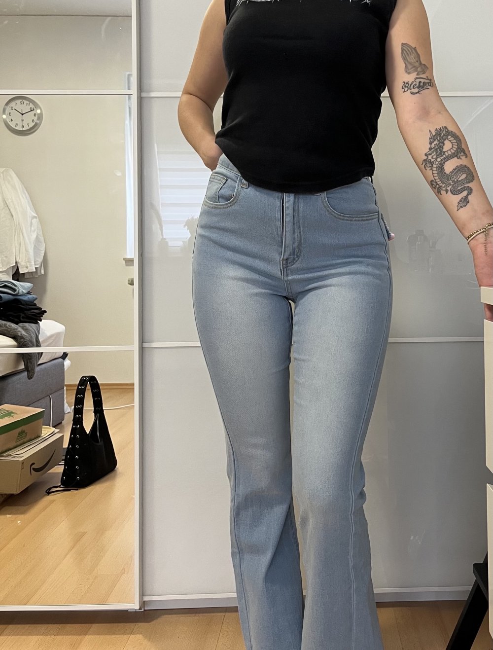 y2k vintage coquette jeans mit schleifen spitze