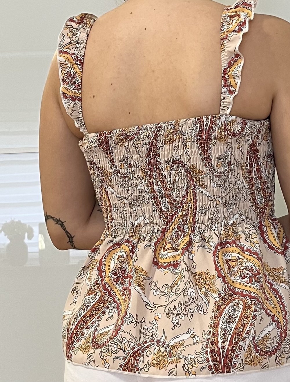 top mit Muster rosa y2k vintage