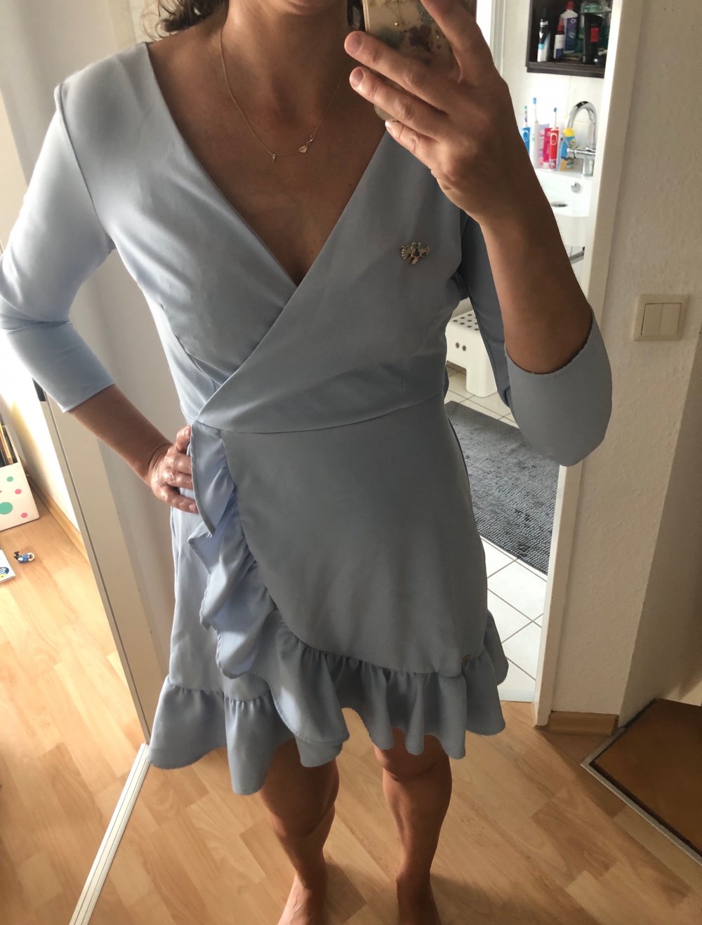 Wickelkleid Volants
