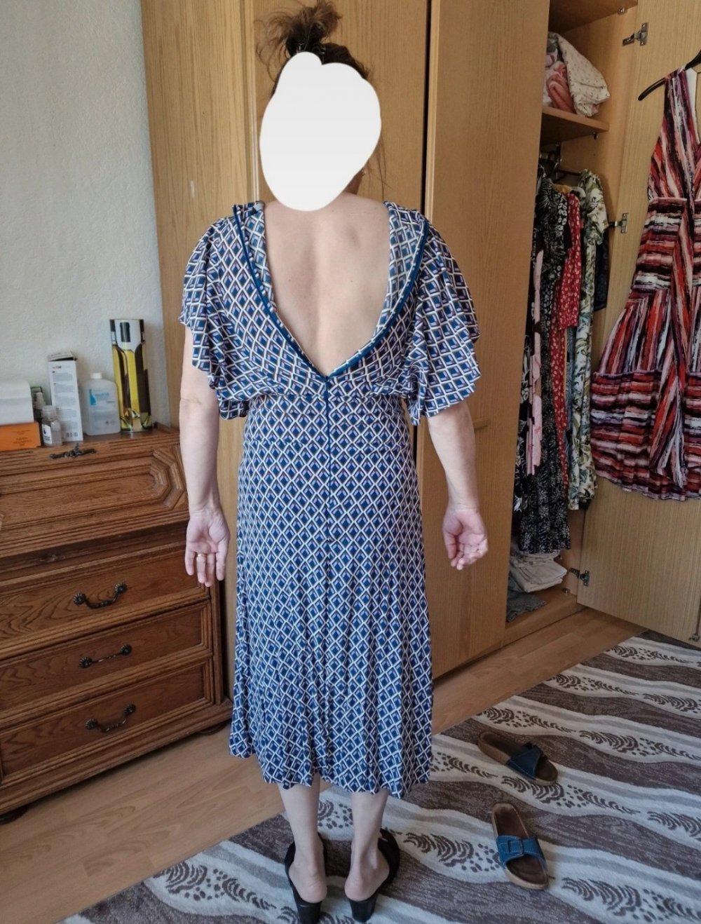 Midikleid mit Mustern