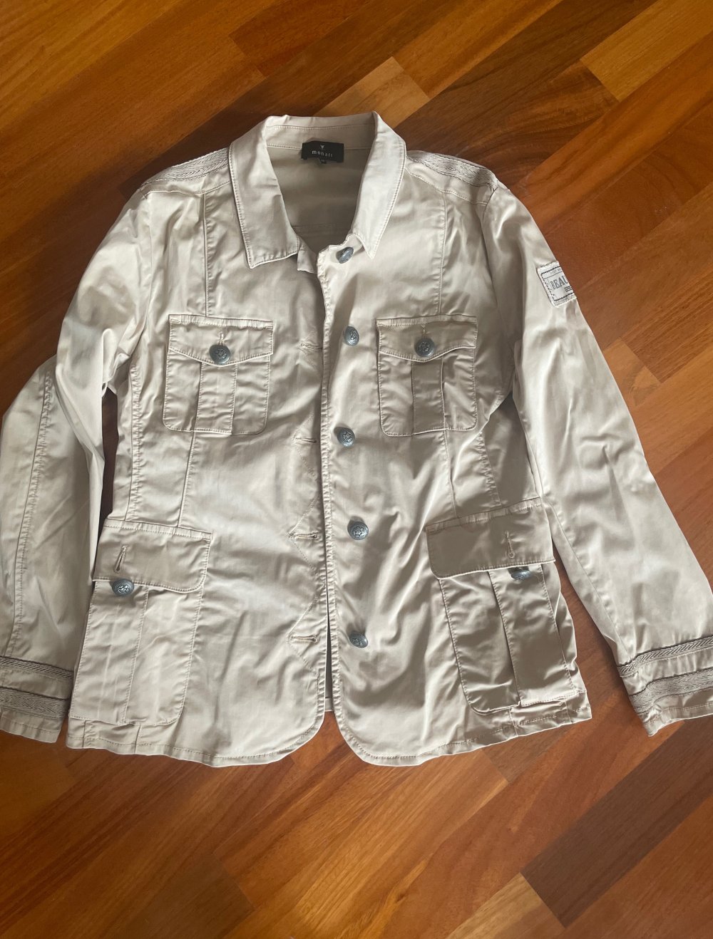 Monari Blazer Jacke Damen beige Gr 42