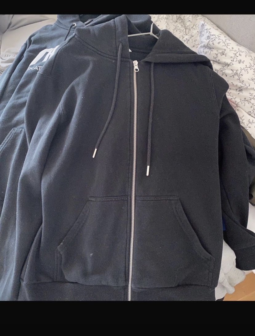 schwarzer Zipper