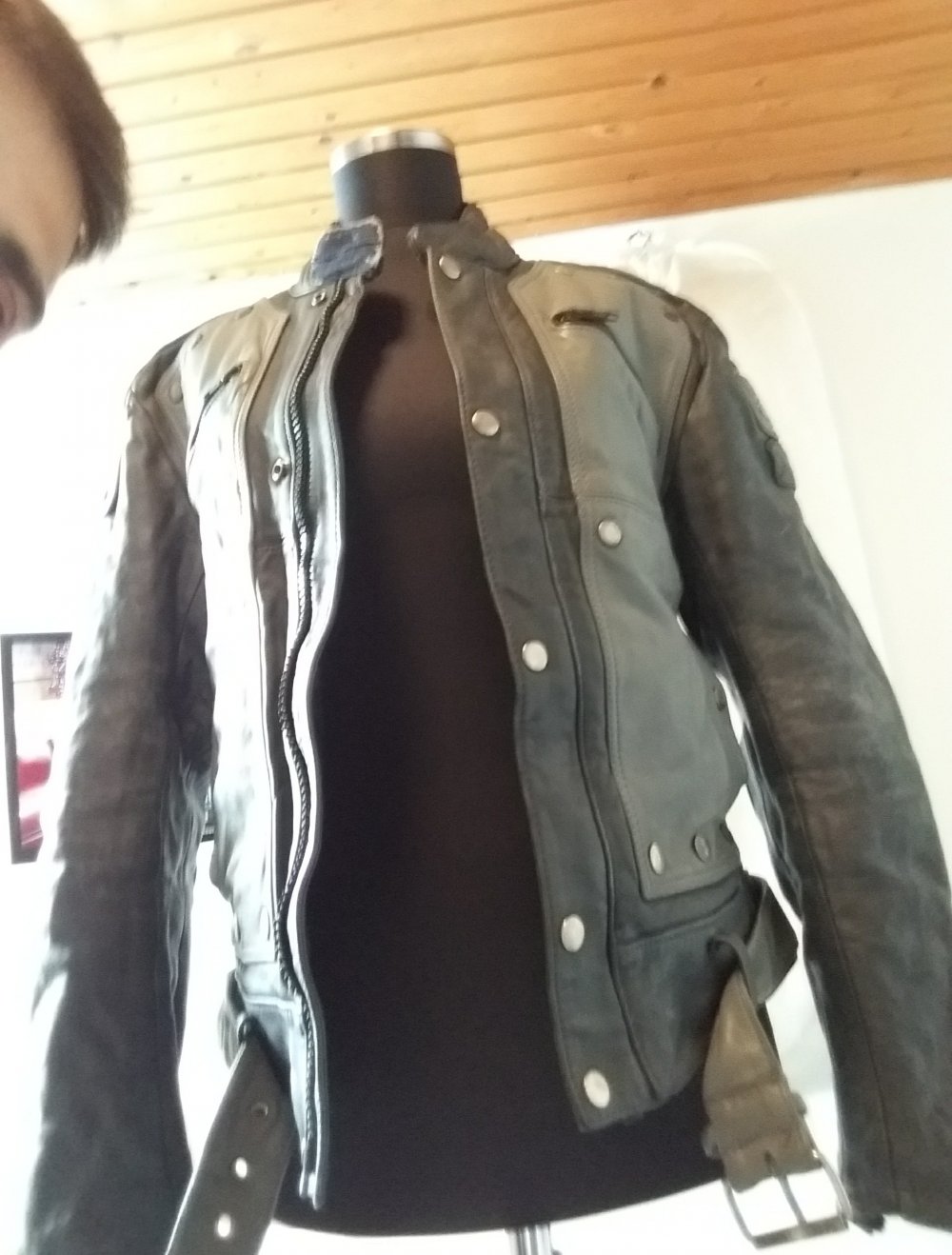 Motorrad Leder Jacke