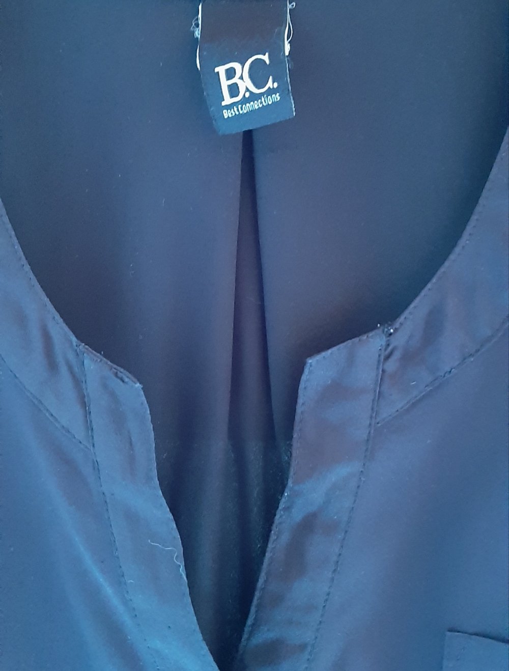 schwarze ärmellose Bluse von BC Best Connections