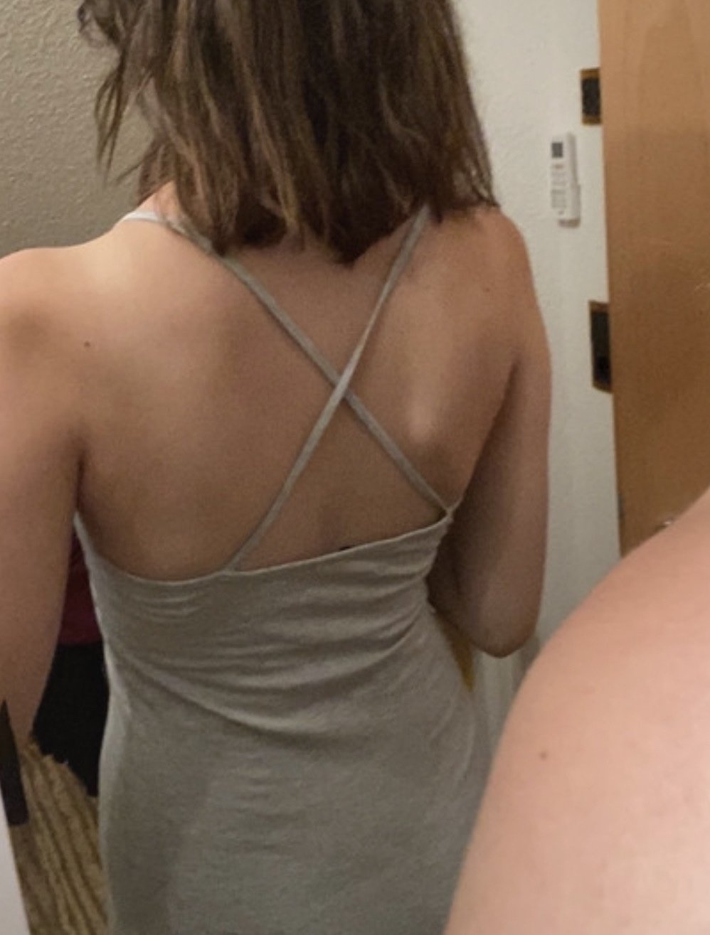 graues kurzes Kleid (M)